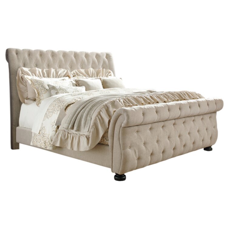 Ballwin upholstered sleigh bed outlet king